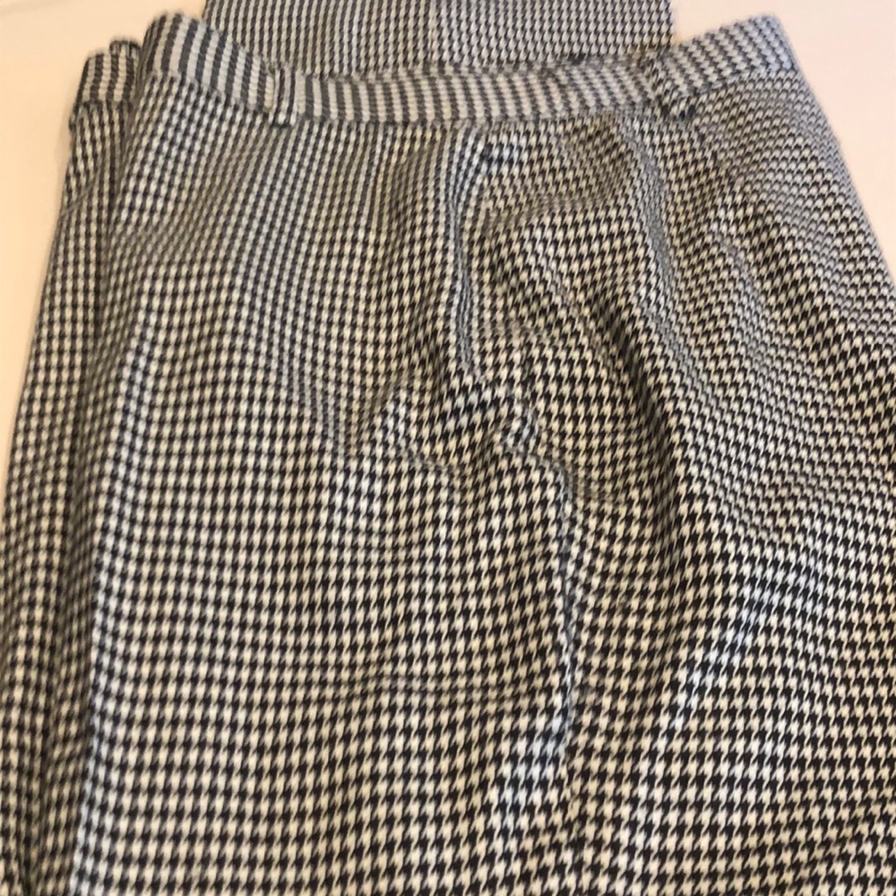 Black checkered pants size 10